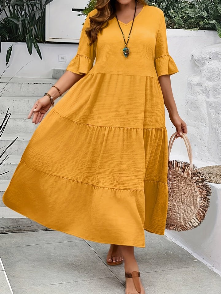 Serena Graceful Flowy Dress - Elena Harper