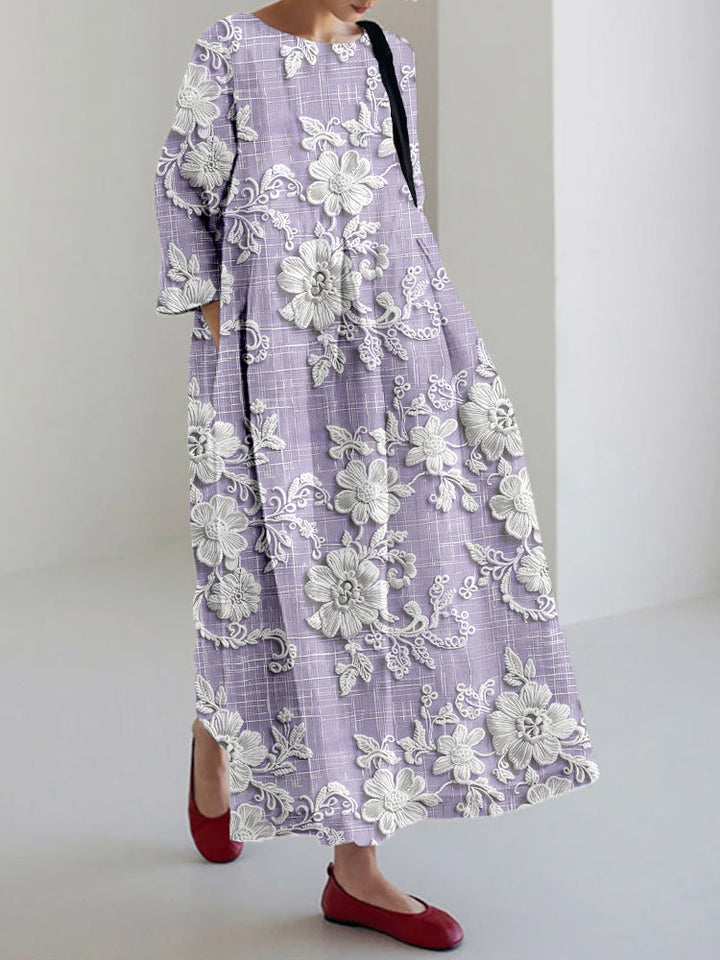 Anovia Graceful Printed Dress - Elena Harper