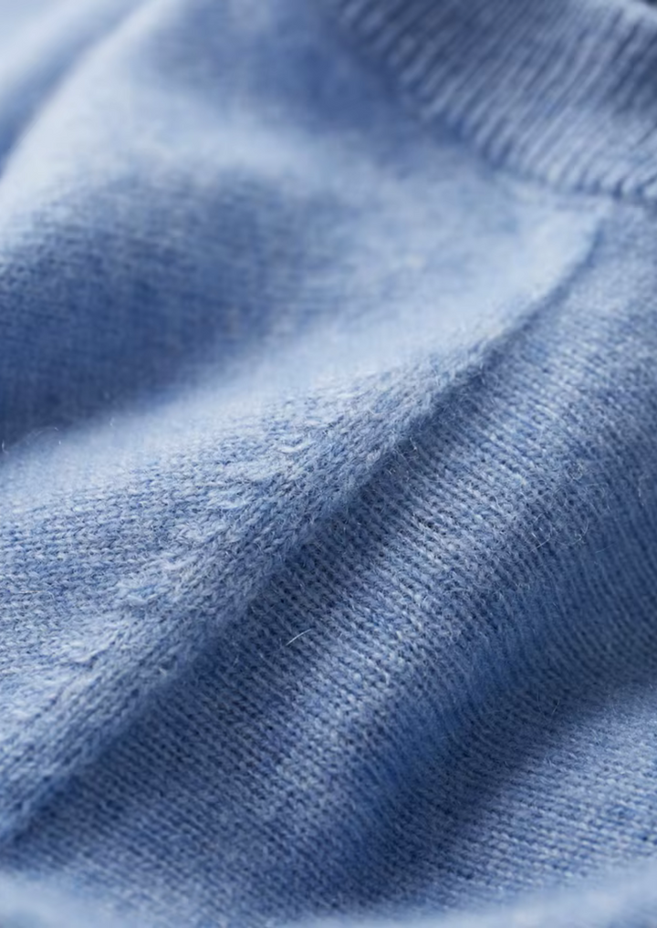 100% CASHMERE CLASSIC CREWNECK T-SHIRT