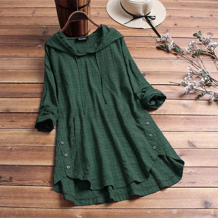 JESSICA – BOHO HOODED TUNIC DRESS