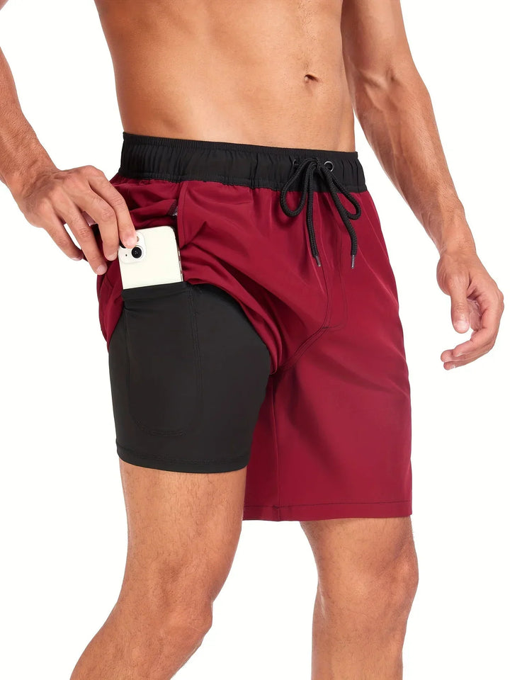 Quick-Drying Swim Shorts for Men Breathable Polyester & Comfortable Fit, view 5 - Elena Harper