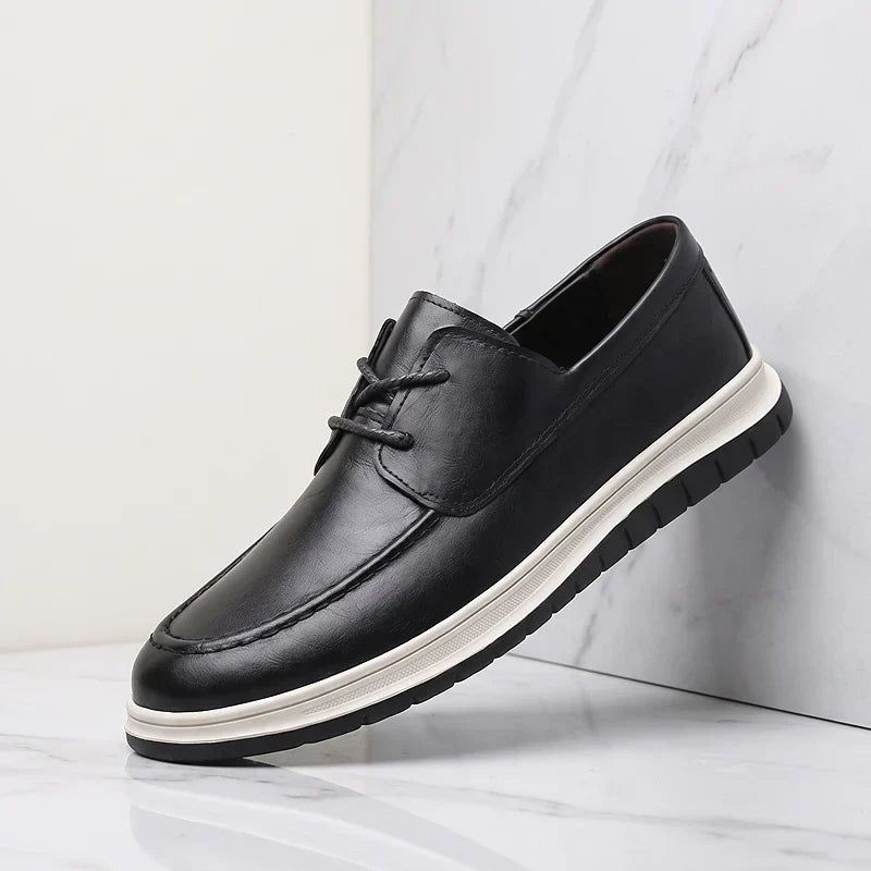 Elio | Earth Tone Vegan Leather Sneakers