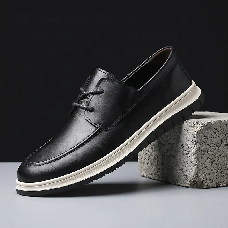 Elio | Earth Tone Vegan Leather Sneakers