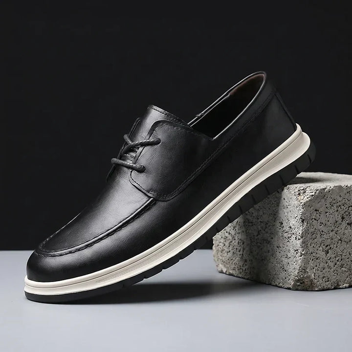 Elio | Earth Tone Vegan Leather Sneakers