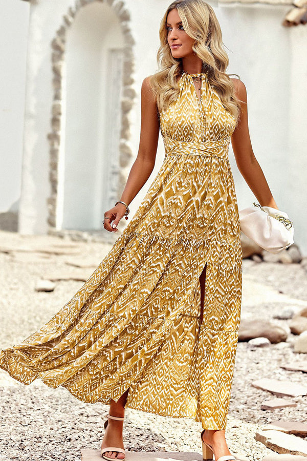 ZENA Fashion Printed Maxi Dress - Elena Harper