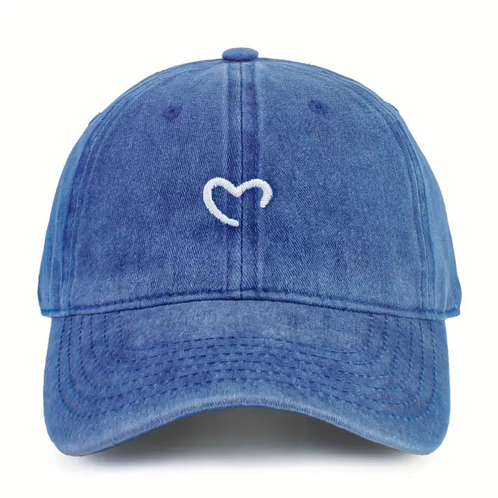 Marlia Embroidered Cap with Heart, view 5 - Elena Harper
