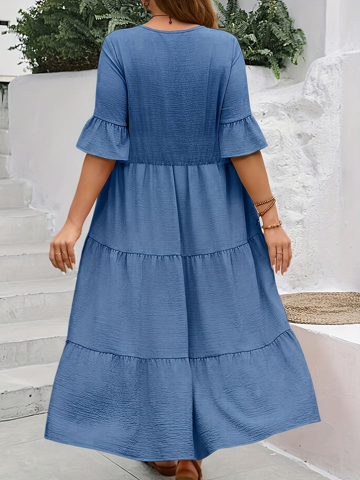 Serena Graceful Flowy Dress - Elena Harper