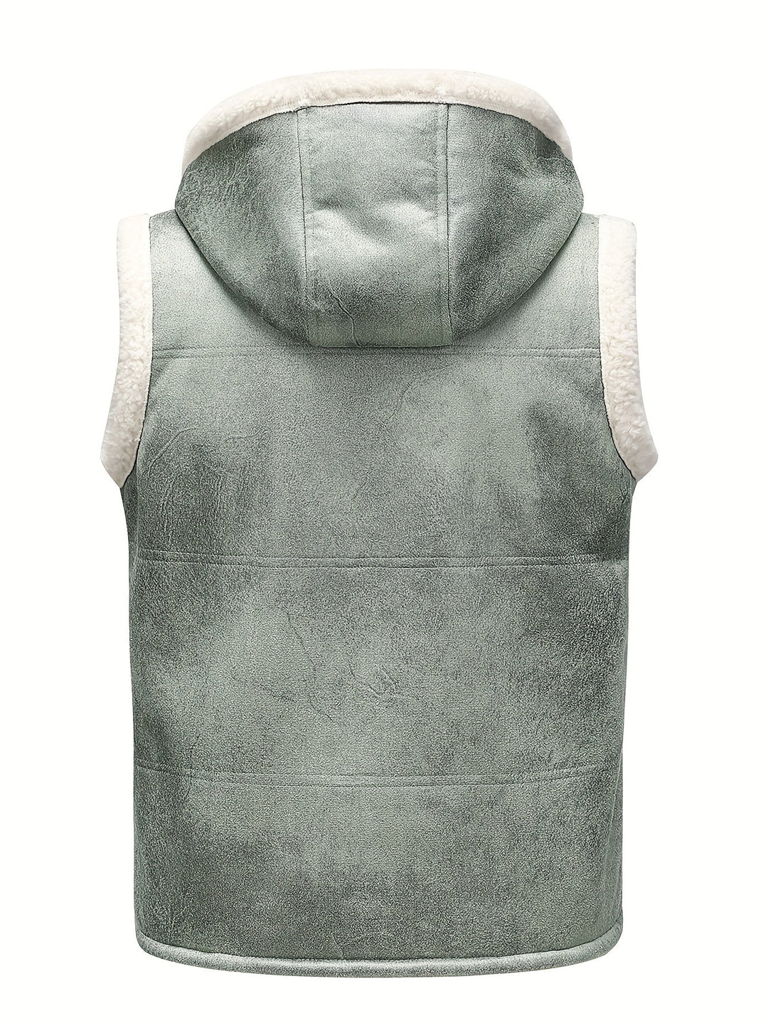 Hooded Vest with Zipper for Men - Elena Harper