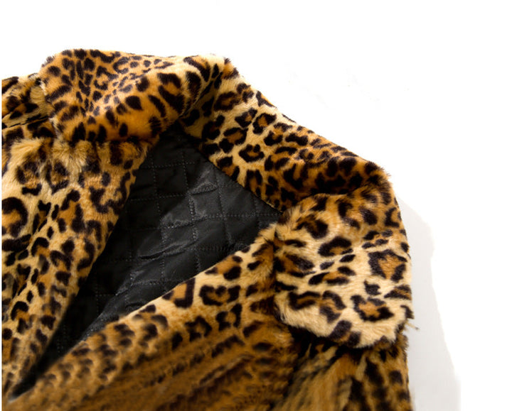 Printed Fur Effect Coat for Women - Narelle