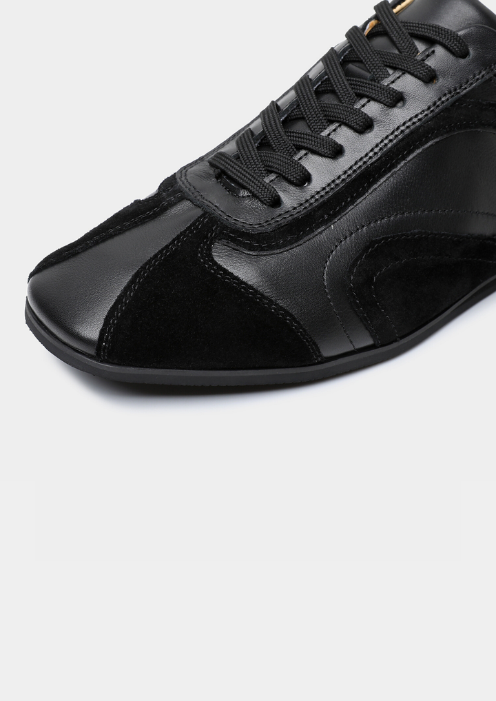 Retro Hybrid Suede Leather Runner