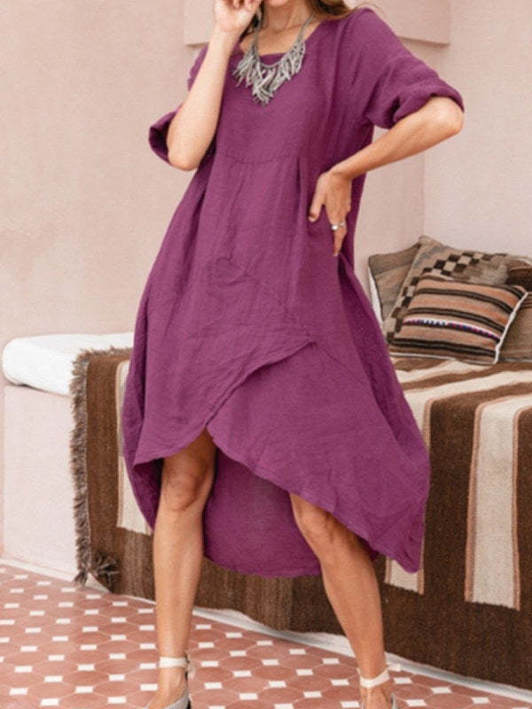 Aiva Retro and Cozy Autumn Dress - Elena Harper