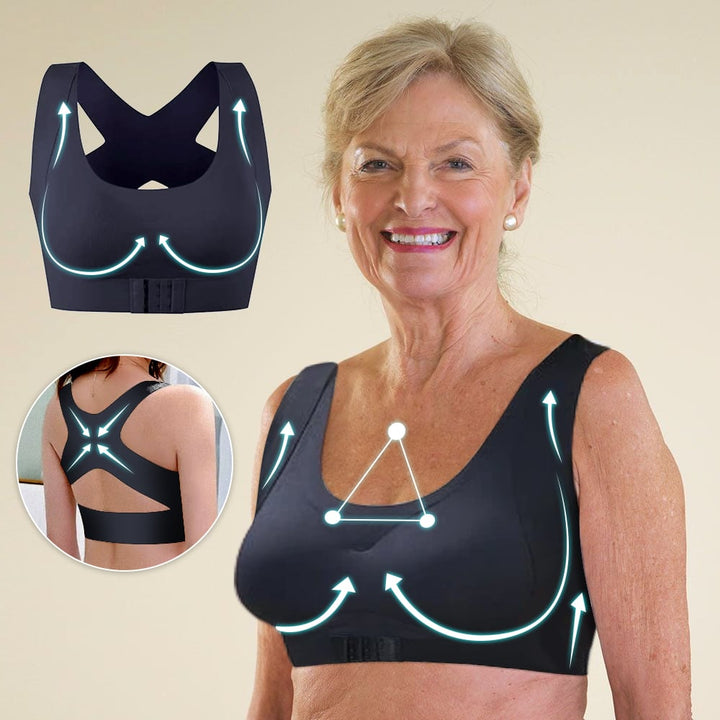 Comfortable Women's Bra with Crossed Straps