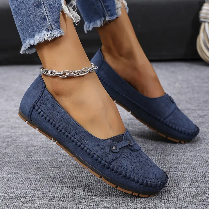 Leticia Women's Leather Shoes, Non-Slip & Soft, view 5 - Elena Harper