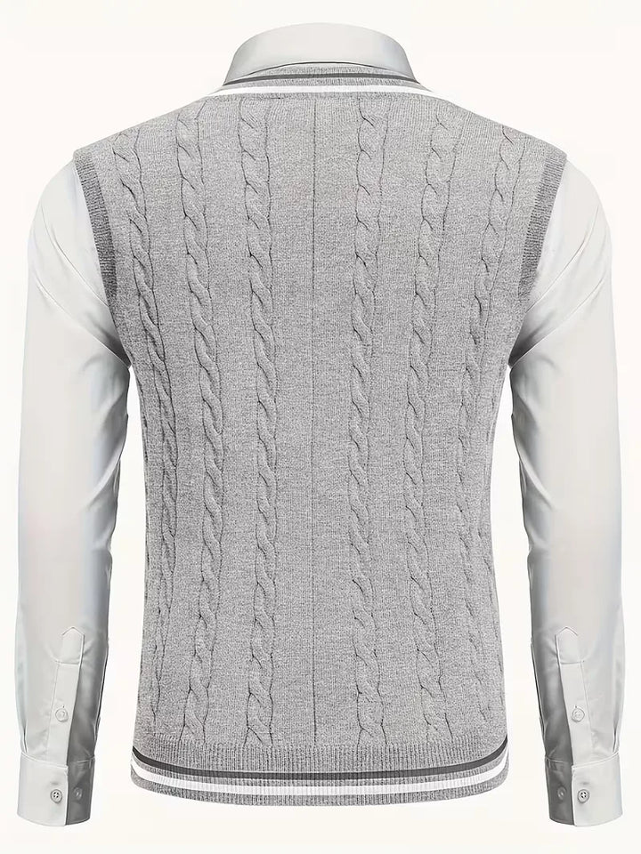 Sébastien - Classic Twisted Sleeveless Sweater