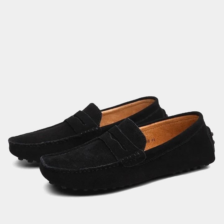ELENA HARPER™  |  MODERN SUEDE PENNY LOAFERS FOR MEN