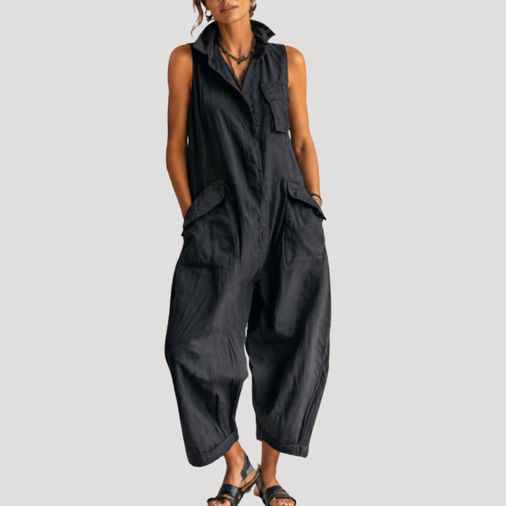 Loose-Fitting Sleeveless Jumpsuit for Women