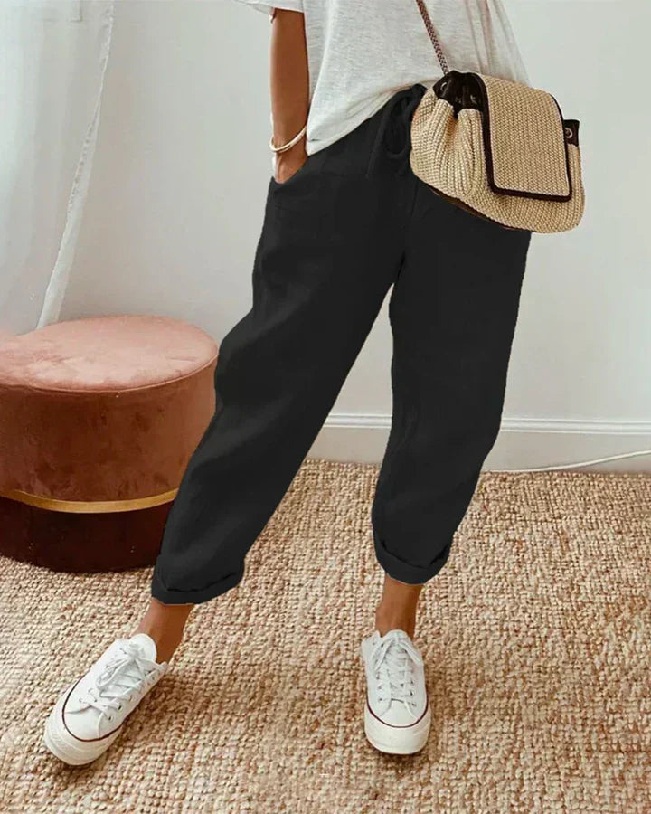 Sable Comfortable Retro Pants - Elena Harper