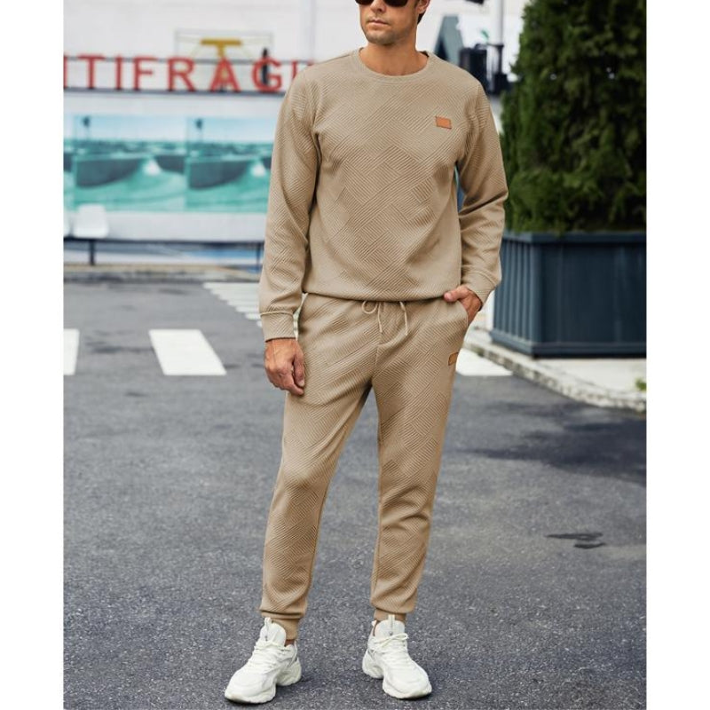 Axel Men's Jogging Suit Set 2-Piece Structured Sweatshirt, view 5 - Elena Harper