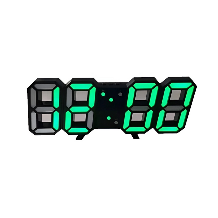 Unisex Futuristic 3D LED Wall Clock – Modern Smart Display