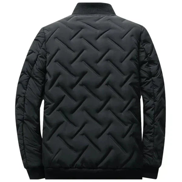Theo Men's Insulated Jacket with Stand-Up Collar, view 7 - Elena Harper