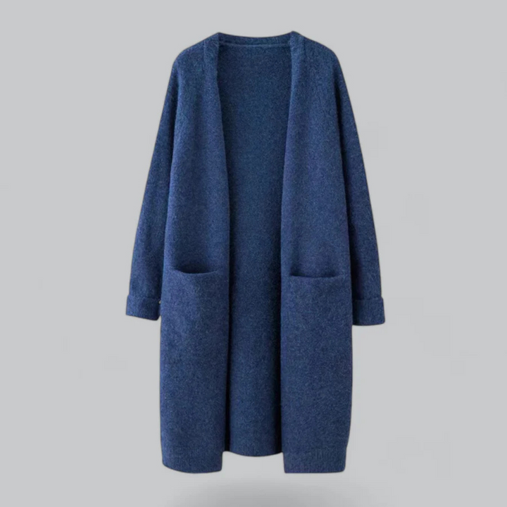 Long Women's Cardigan with Pockets
