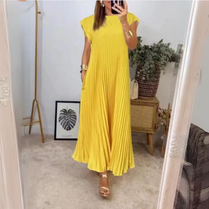 Seline Lightweight and Fresh Pleated Dress - Elena Harper