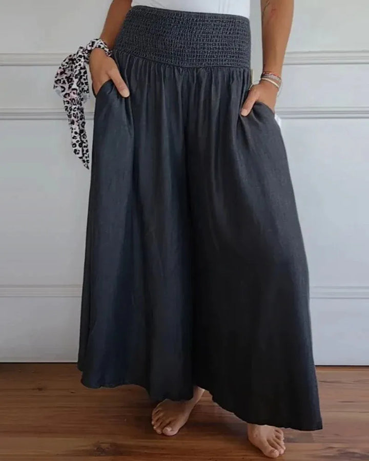 Women's Lightweight Wide-Leg Culottes – Comfortable and Elegant Pants