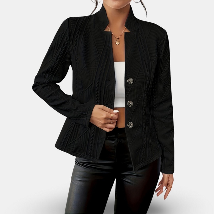 Aleeja Fitted Cardigan Premium, view 2 - Elena Harper