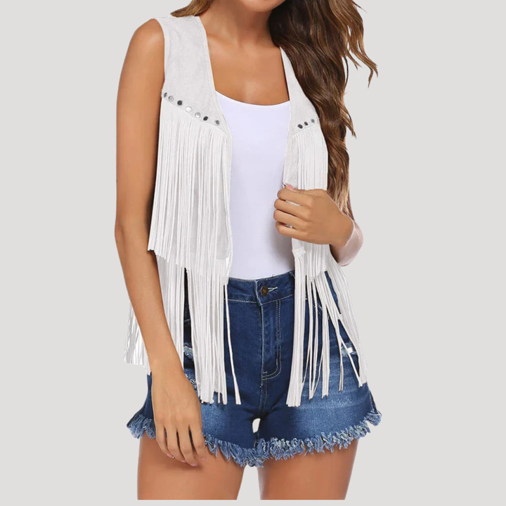 Women’s Open Fringe Vest