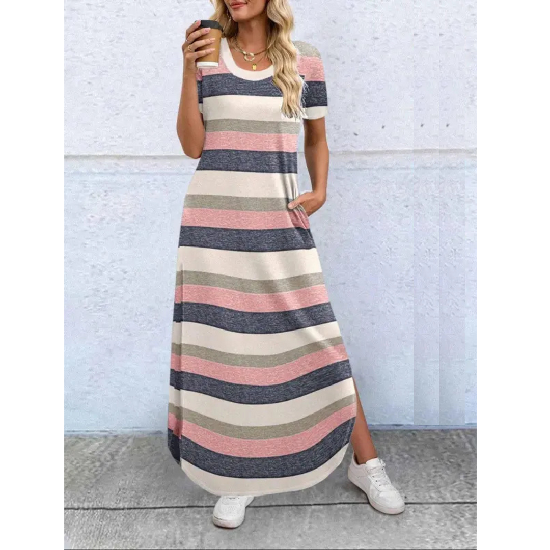 Women's Summer Round Neck Maxi Dress
