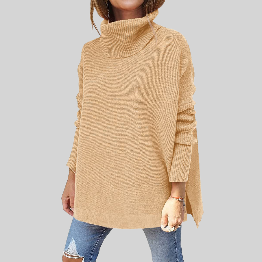 Annelise Oversized Roll-Neck Sweater - Elena Harper