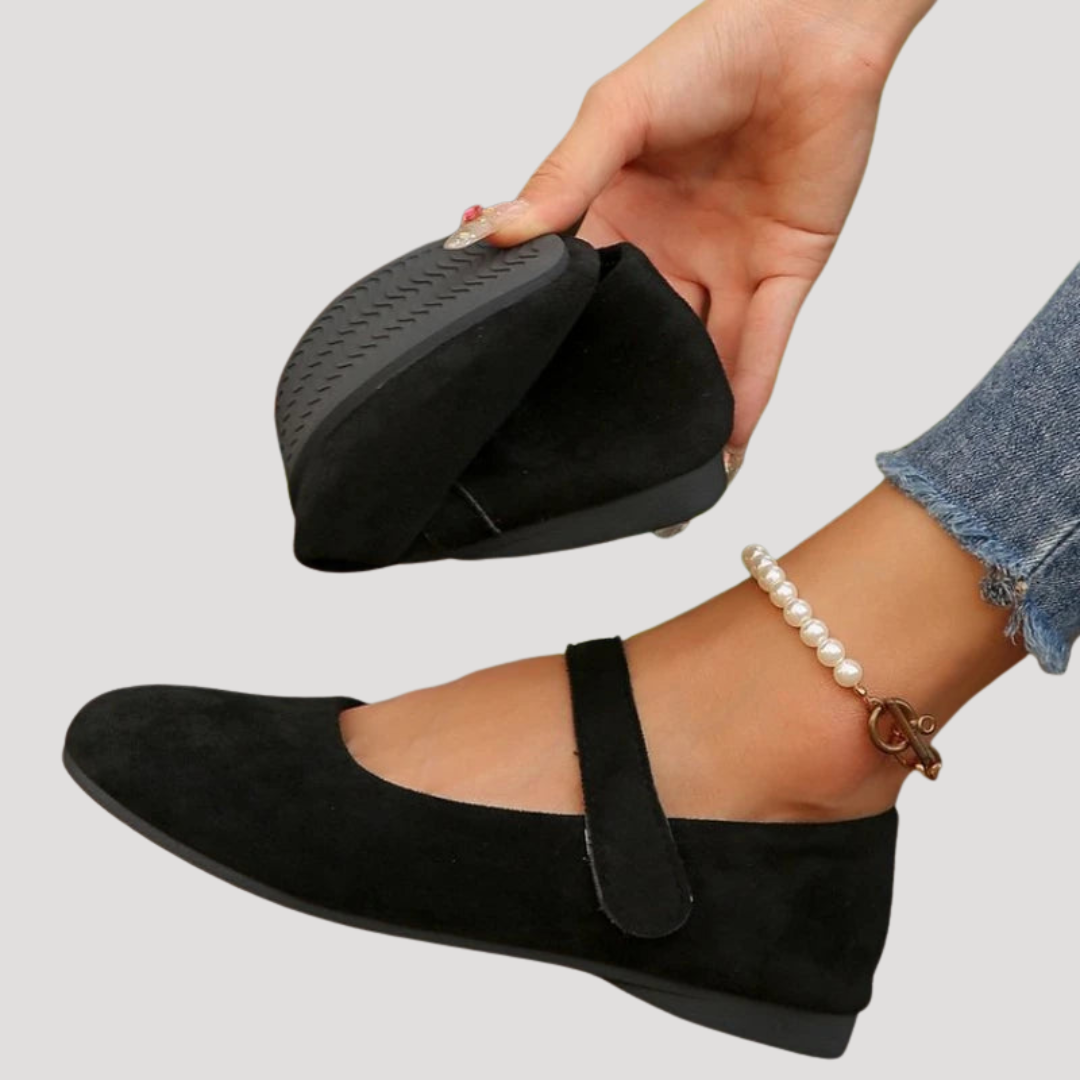 Women's Comfort Ballet Flats with Strap