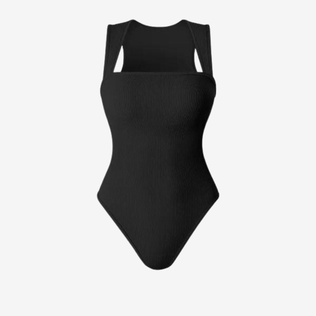 Bodysuit with Square Neckline
