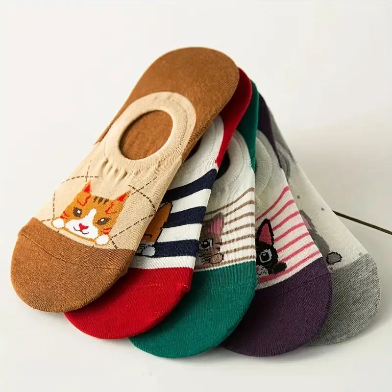 Casual Cat Pattern Socks