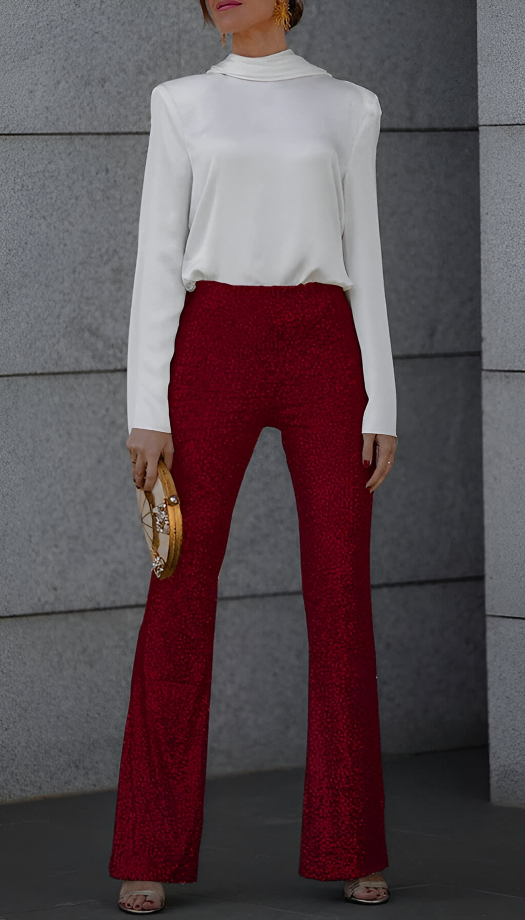 Zari™ | Elegant Sequin Flared Pants