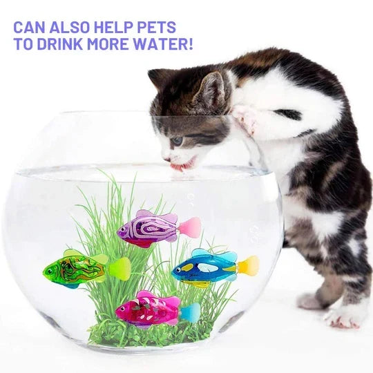 Pet's Interactive Floating Fish Water Toy for Cats & Dogs