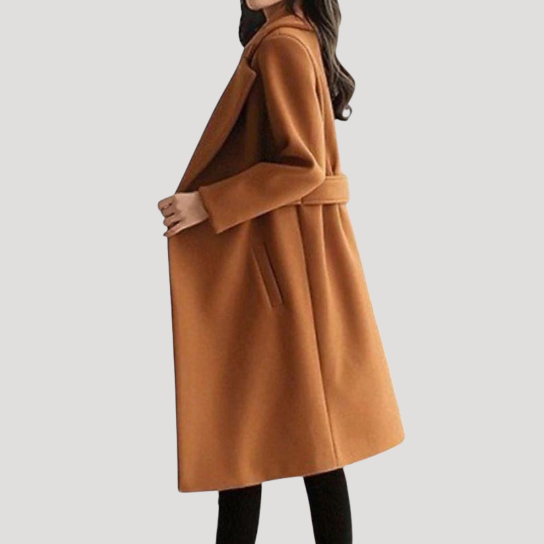 Classic Belted Women's Coat