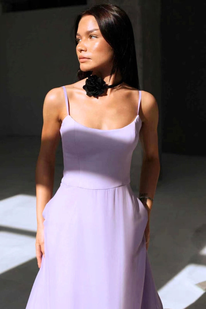 Blair Graceful Flowing Midi Dress - Elena Harper