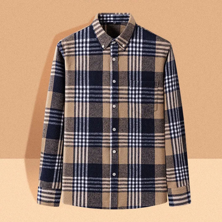ELENA HARPER™  |  COSY FLANNEL CHECK SHIRT FOR MEN