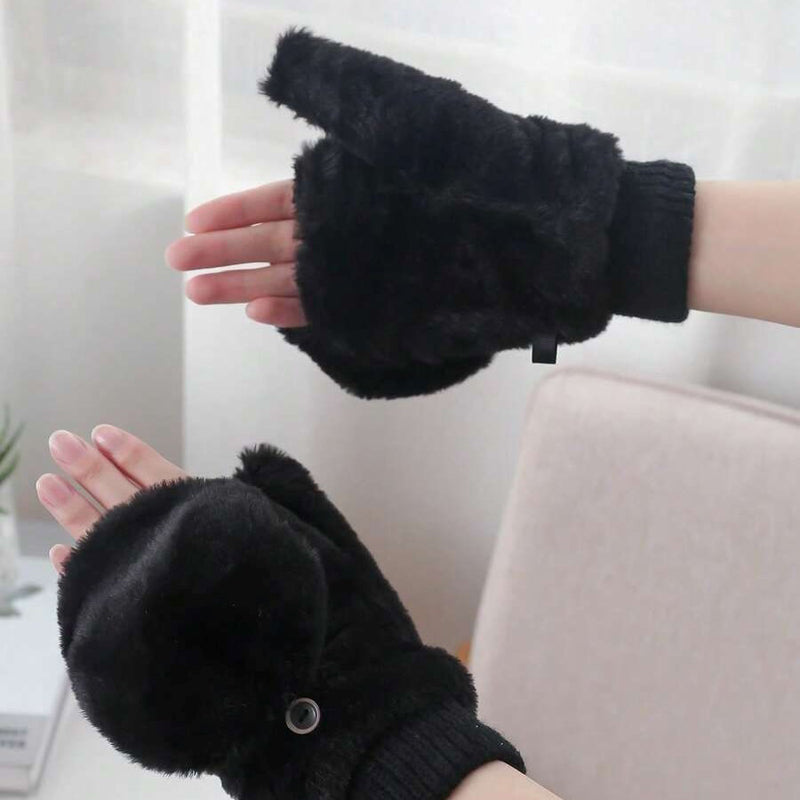 Warm Solid Color Gloves