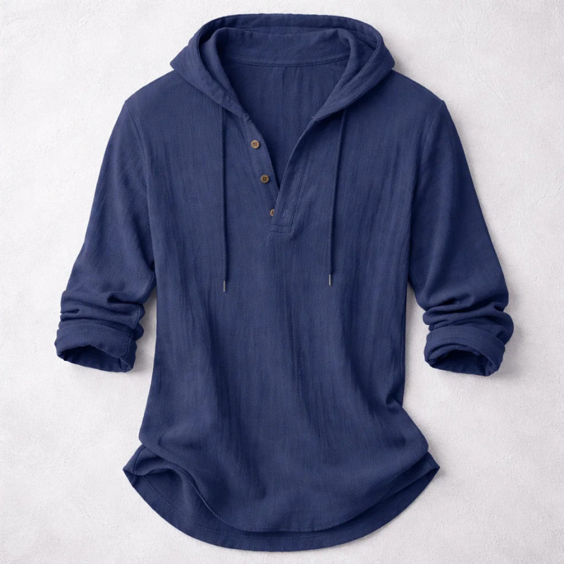 Elegant Hooded Shirt for Men - Elena Harper