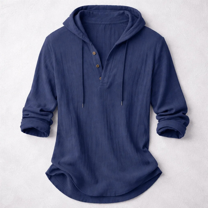 Elegant Hooded Shirt for Men - Elena Harper