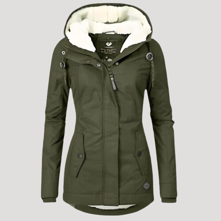 Women's Hooded Borg-Lined Jacket