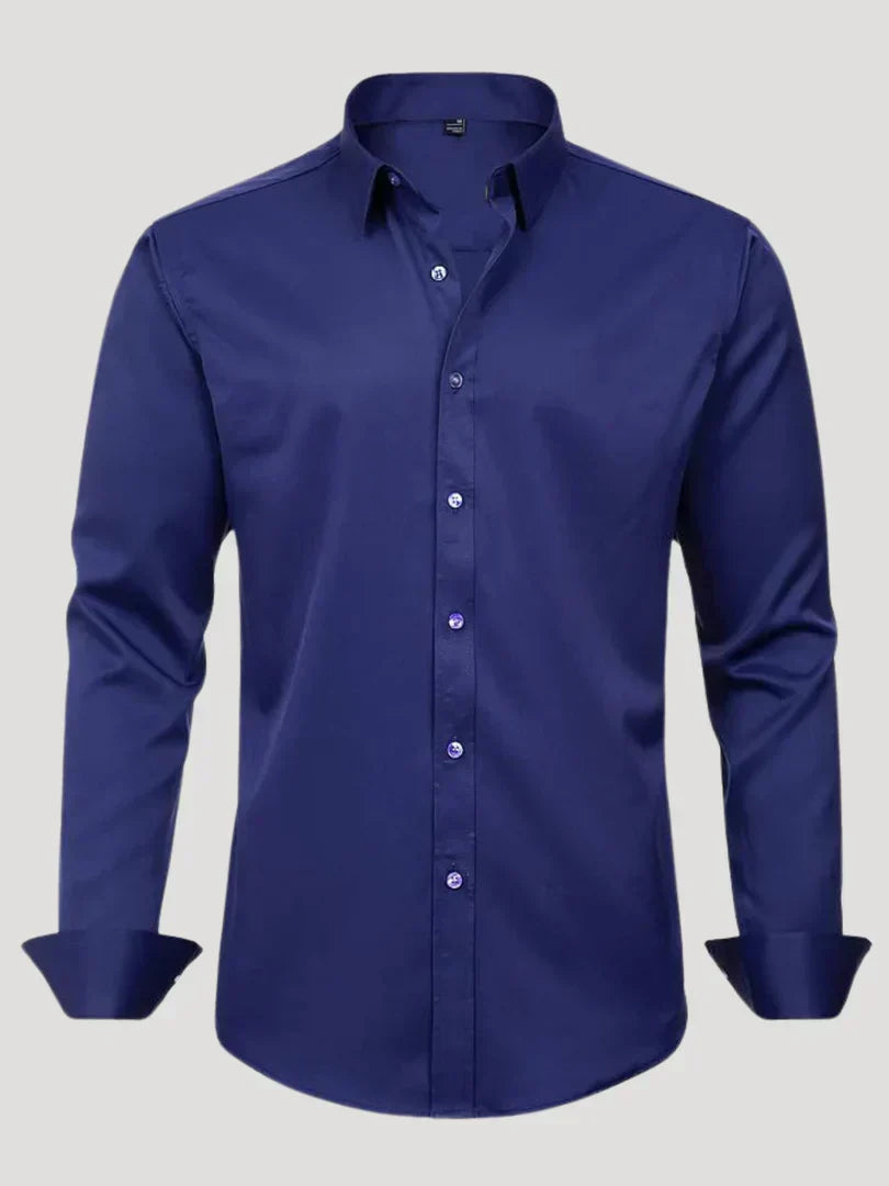 Bordon - Non-Iron Stretch Shirt With Button