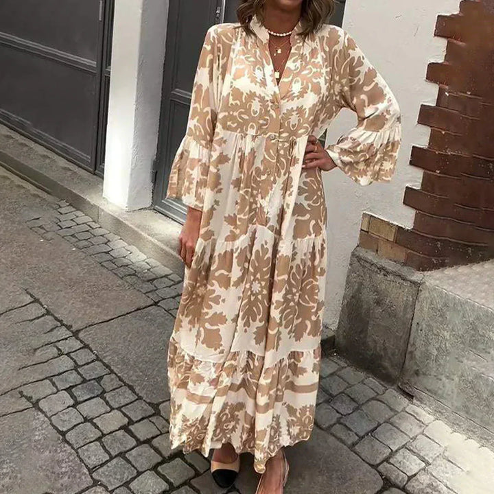 Avielle - Fashionable Printed Boho Maxi Dress