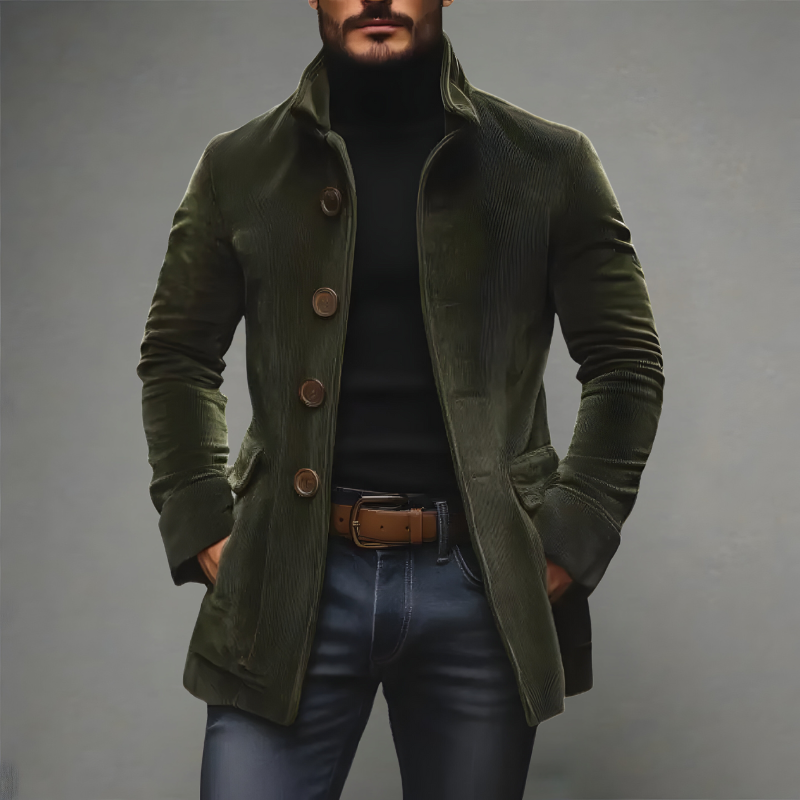 Thierry - Elegant Short Wool Coat
