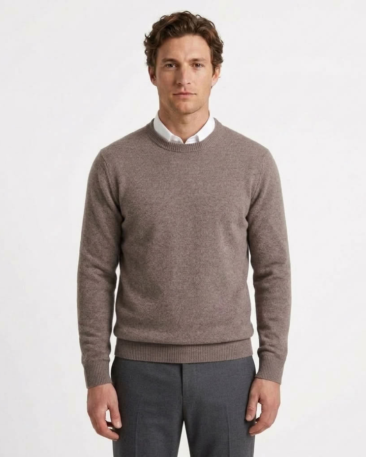 Classic Round Neck Sweater - Elena Harper