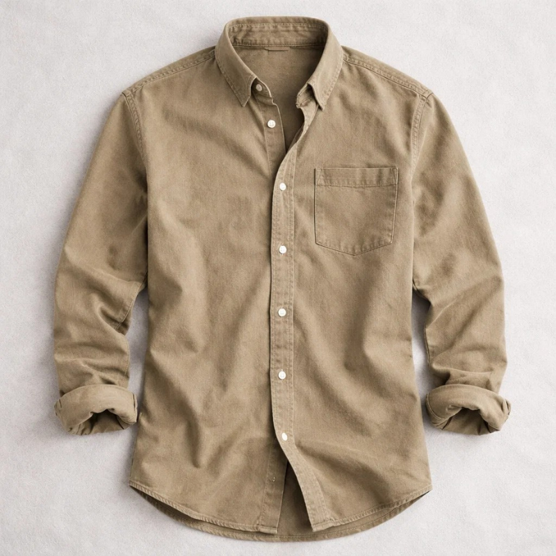 Antique Cotton Shirt for Men - Elena Harper