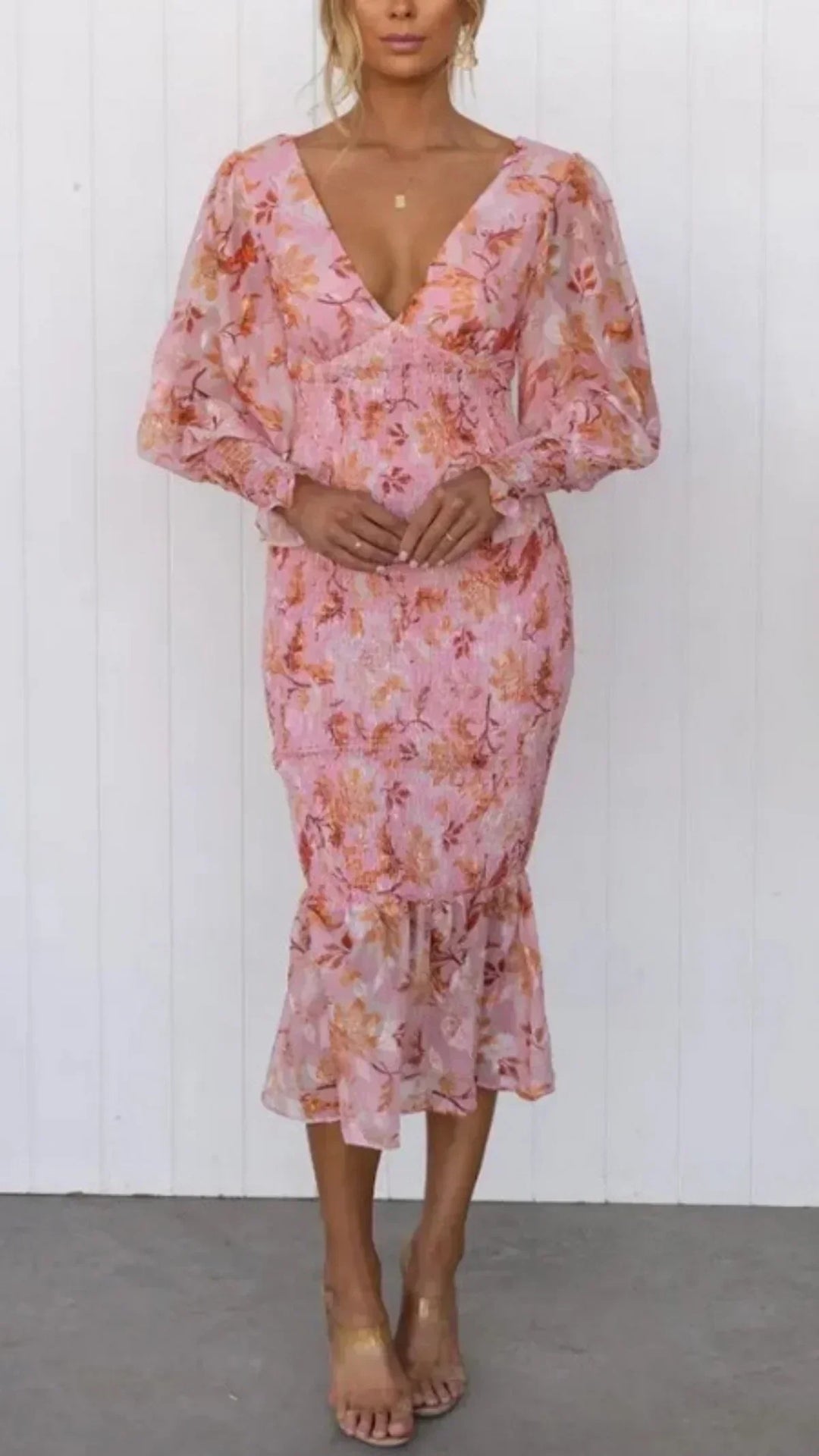 Reagan Stunning Flower Dress - Elena Harper