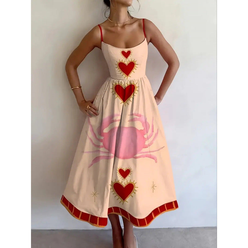 Marlowyn Heart Tide Midi Dress - Elena Harper